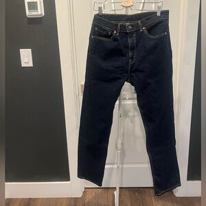 Levi's Women's 505 Midnight Straight Jeans 34 32